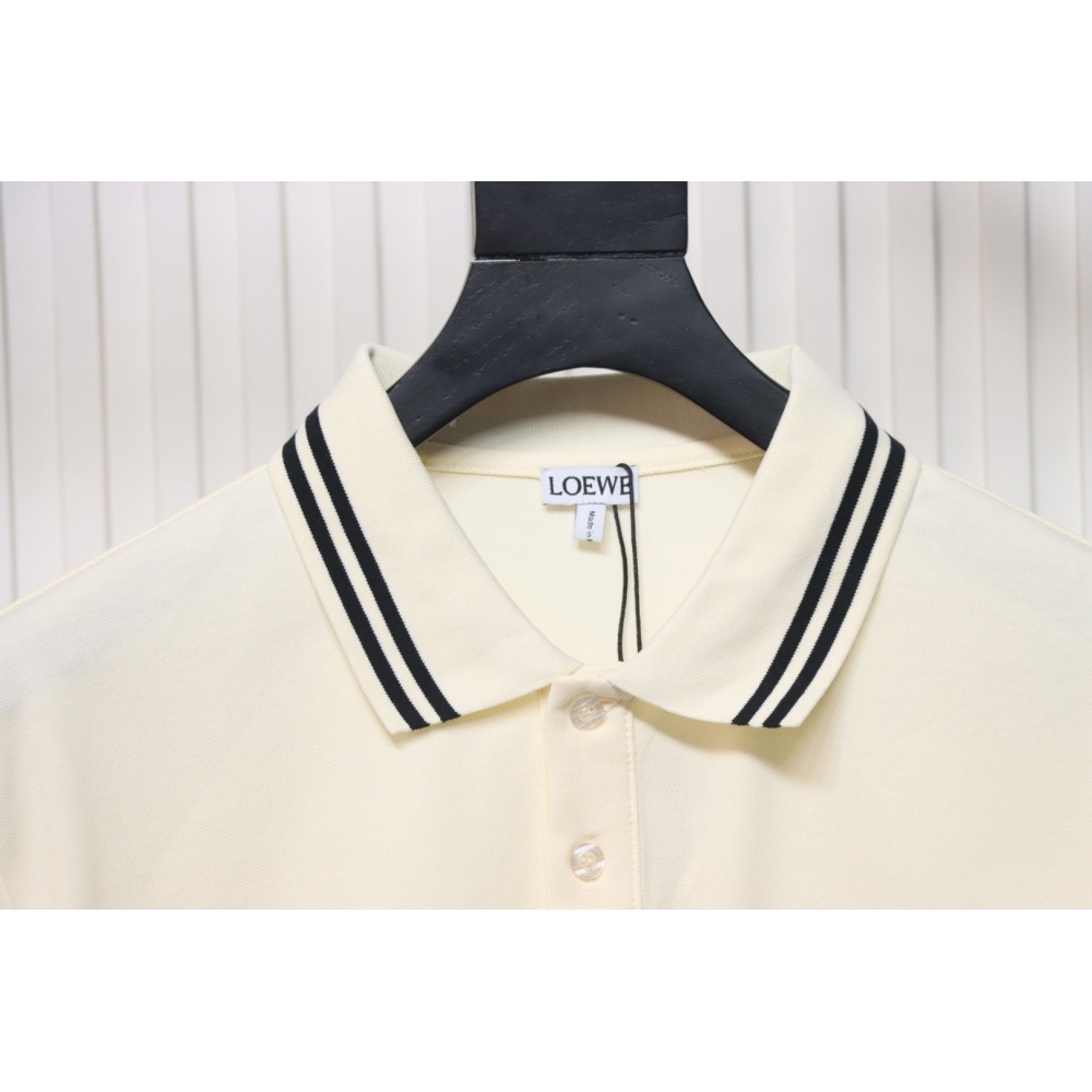 Loewe 25ss Pocket Color Embroidery PoloT-Shirt Yellow
