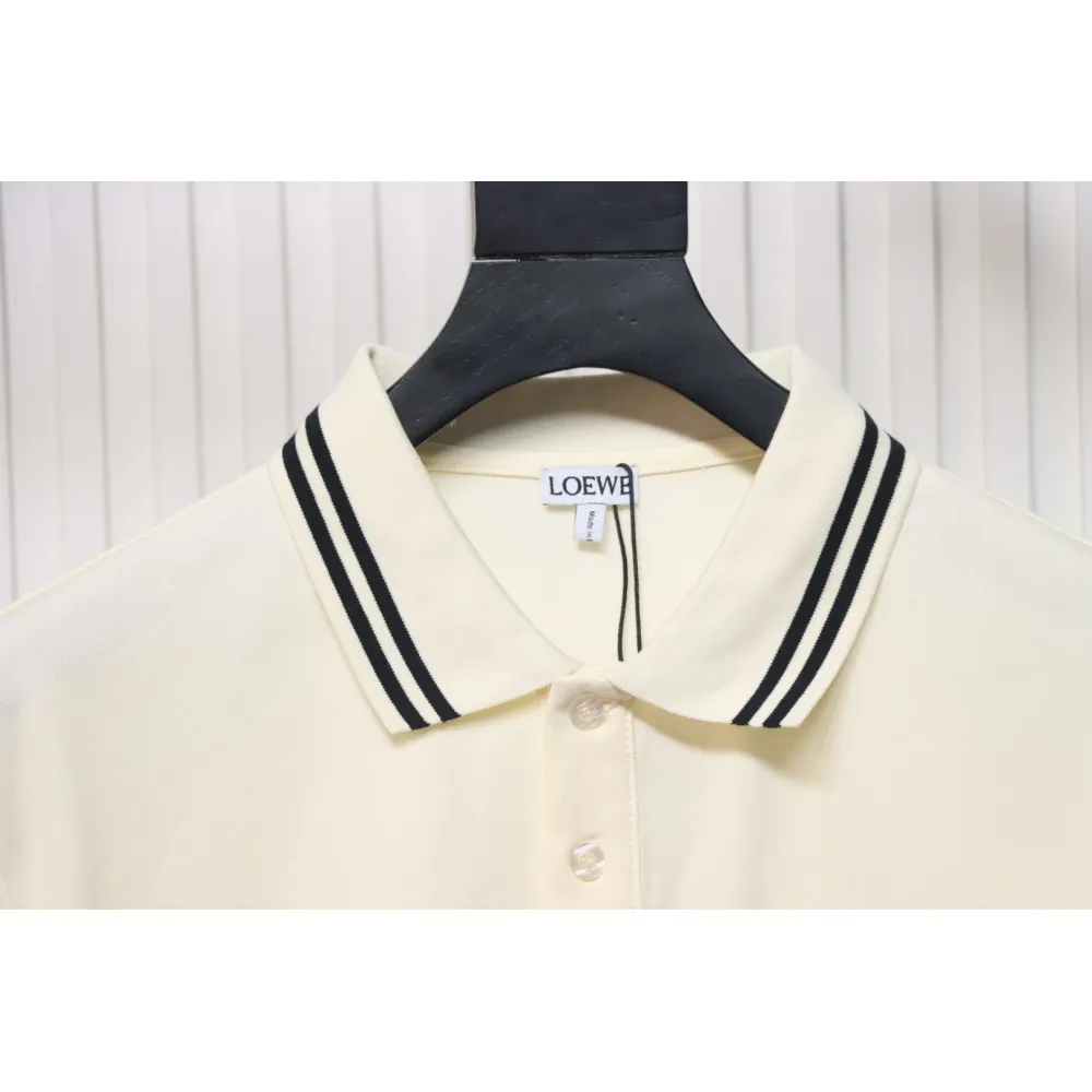Loewe 25ss Pocket Color Embroidery PoloT-Shirt Yellow