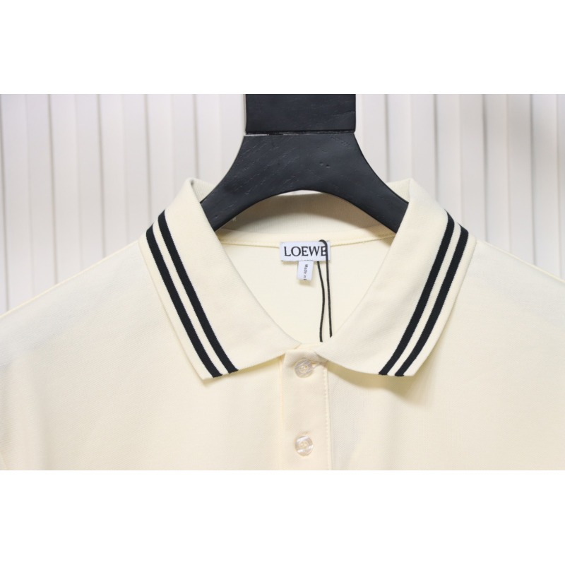 Loewe 25ss Pocket Color Embroidery PoloT-Shirt Yellow
