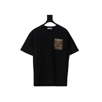 Loewe 25ss Pocket Embossed T-Shirt Black 01