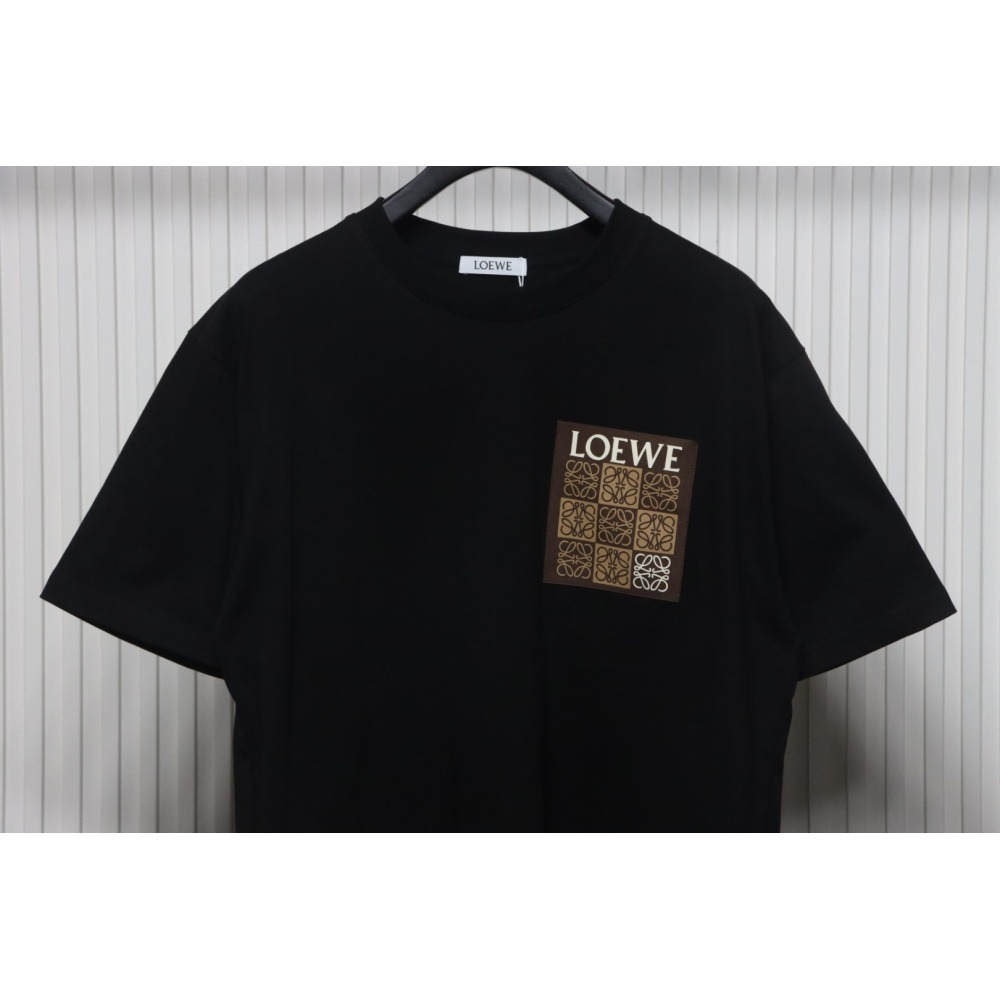 Loewe 25ss Pocket Embossed T-Shirt Black