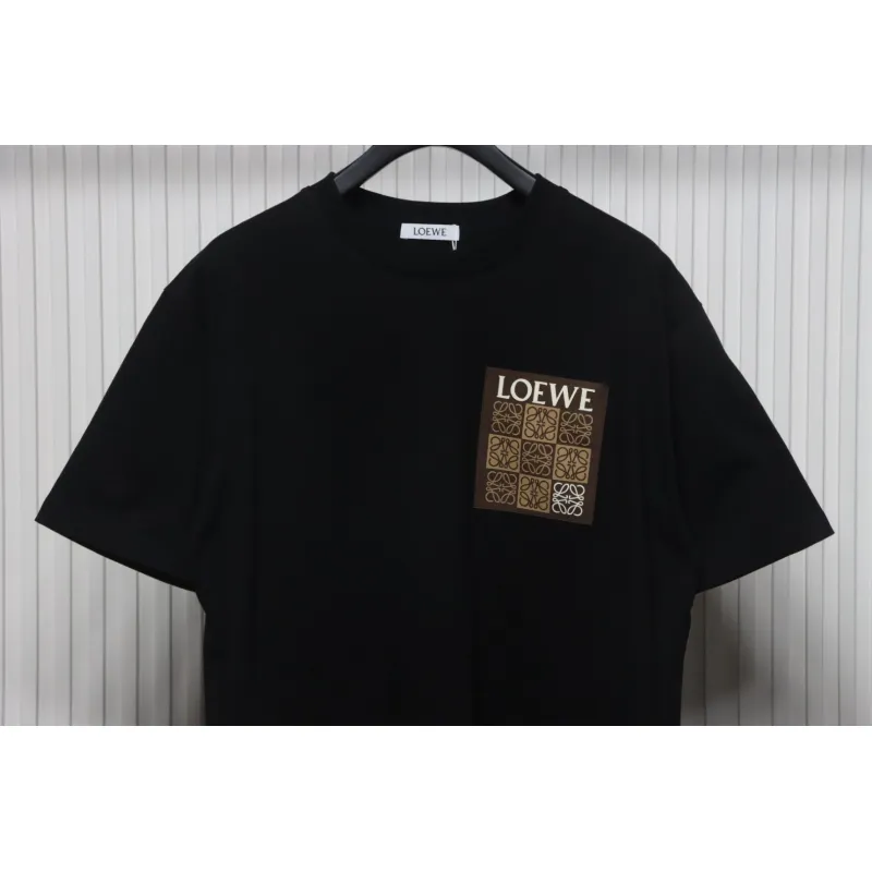Loewe 25ss Pocket Embossed T-Shirt Black