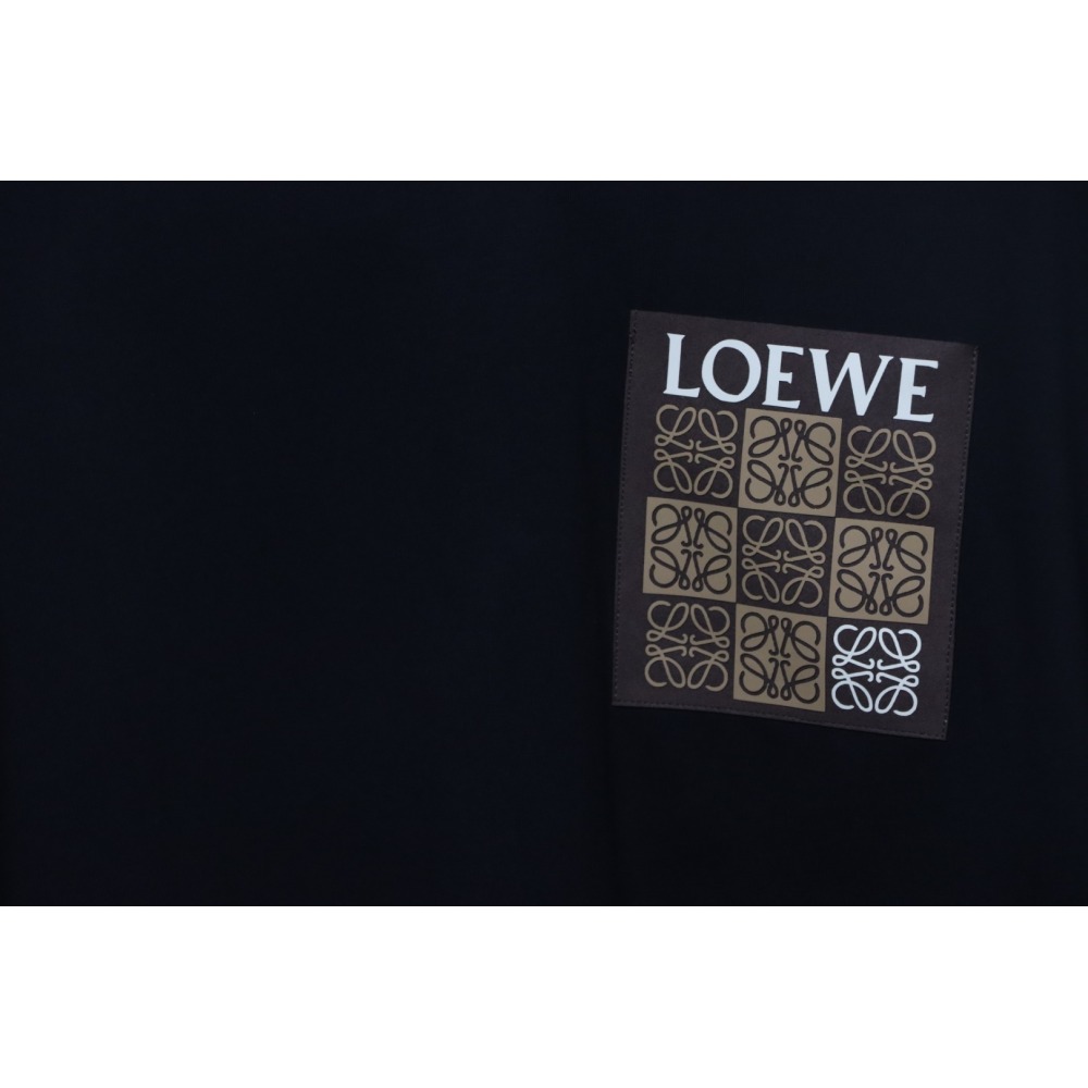 Loewe 25ss Pocket Embossed T-Shirt Black