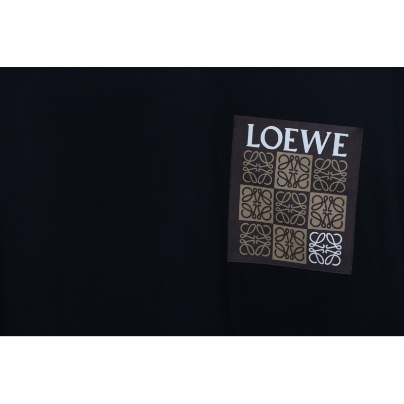 Loewe 25ss Pocket Embossed T-Shirt Black