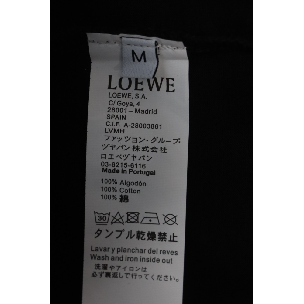 Loewe 25ss Pocket Embossed T-Shirt Black