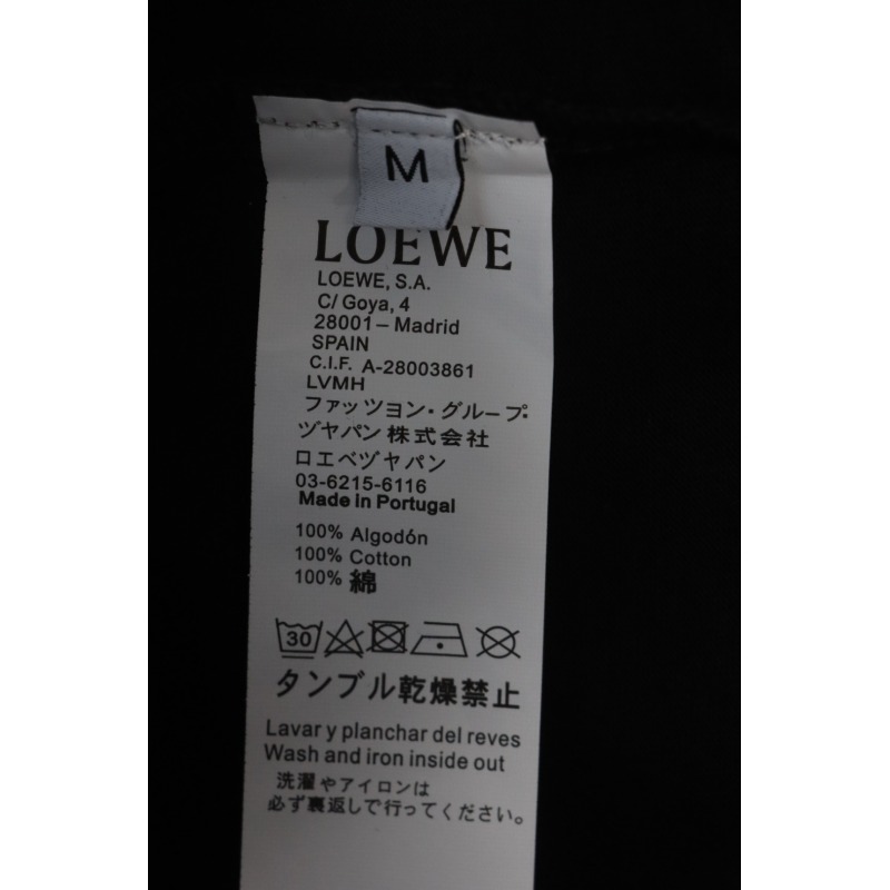 Loewe 25ss Pocket Embossed T-Shirt Black
