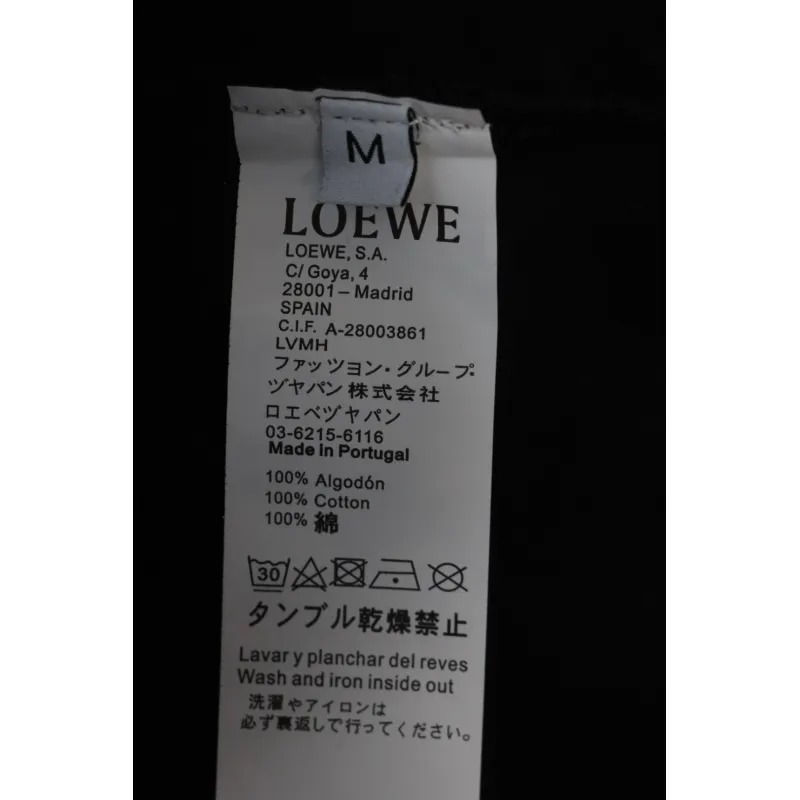 Loewe 25ss Pocket Embossed T-Shirt Black