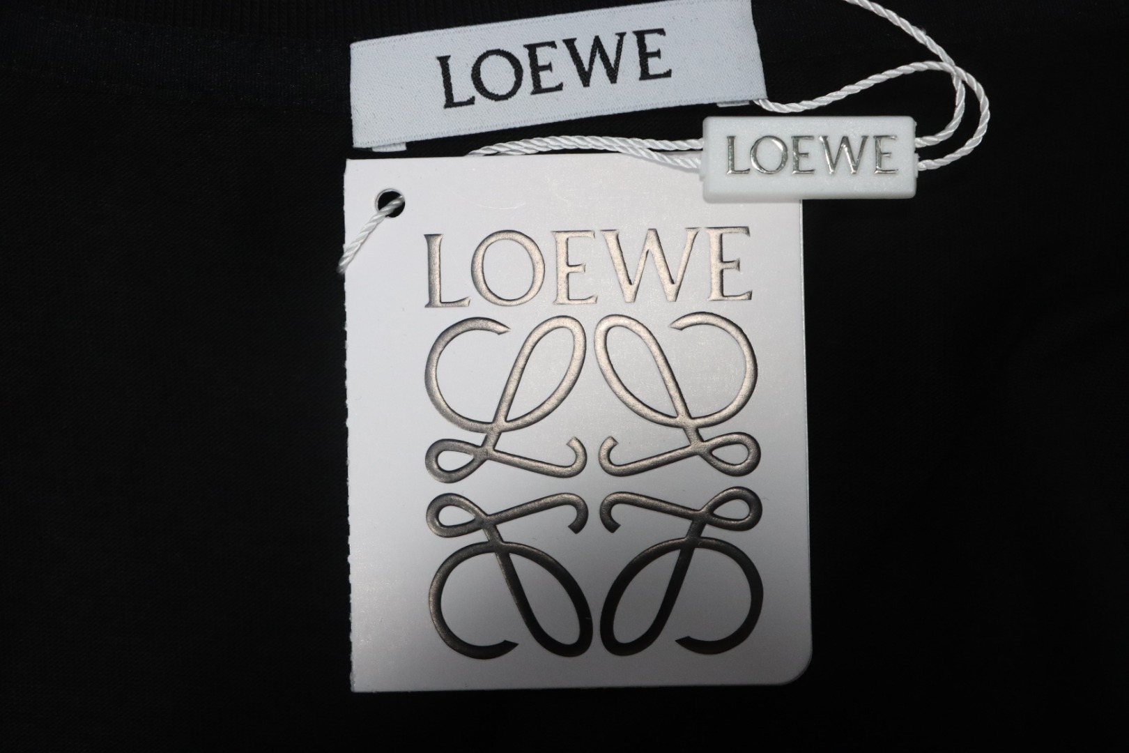 Loewe 25ss Pocket Embossed T-Shirt Black