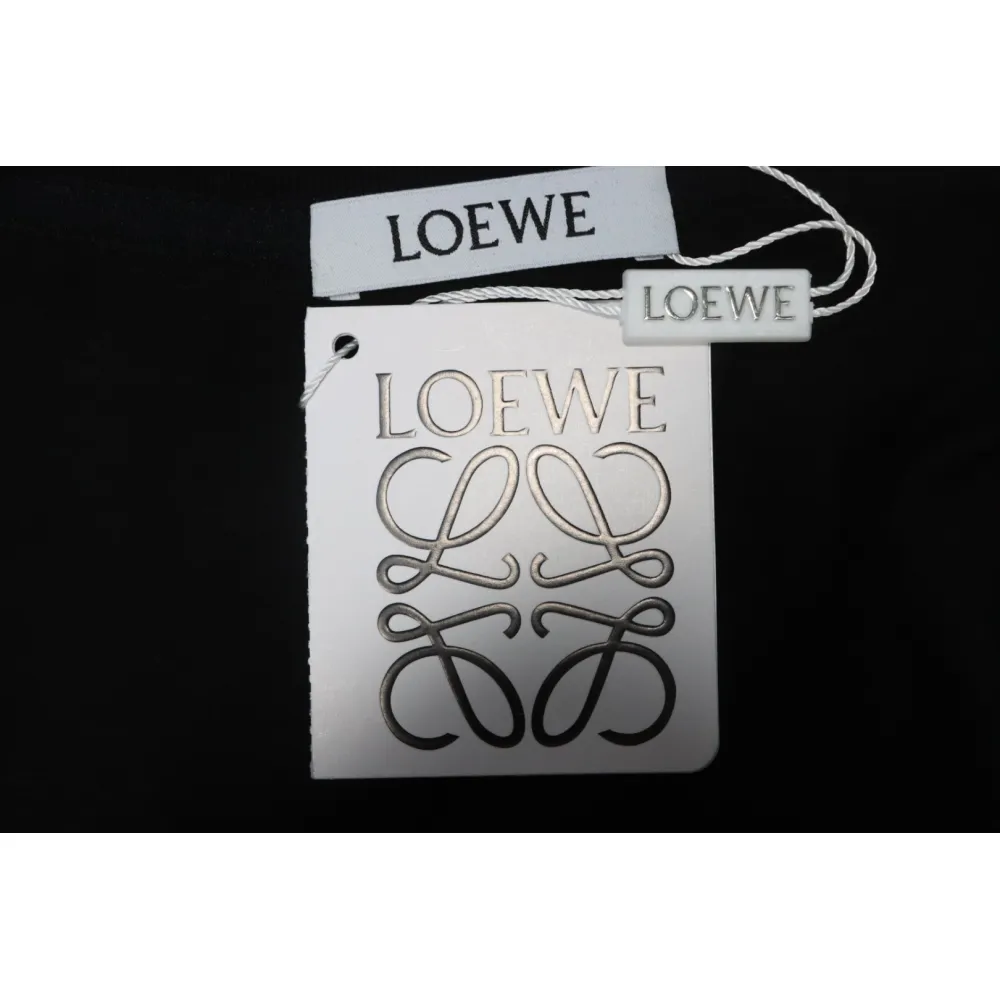 Loewe 25ss Pocket Embossed T-Shirt Black