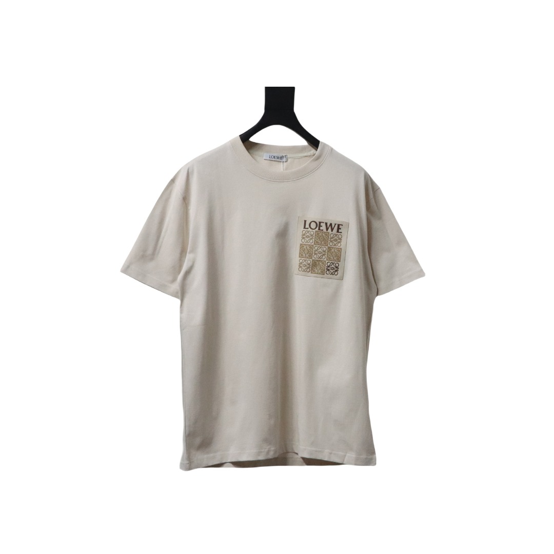 Loewe 25ss Pocket Embossed T-Shirt Brown
