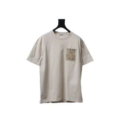 Loewe 25ss Pocket Embossed T-Shirt Brown 01