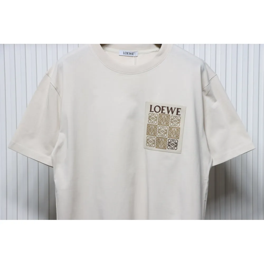 Loewe 25ss Pocket Embossed T-Shirt Brown