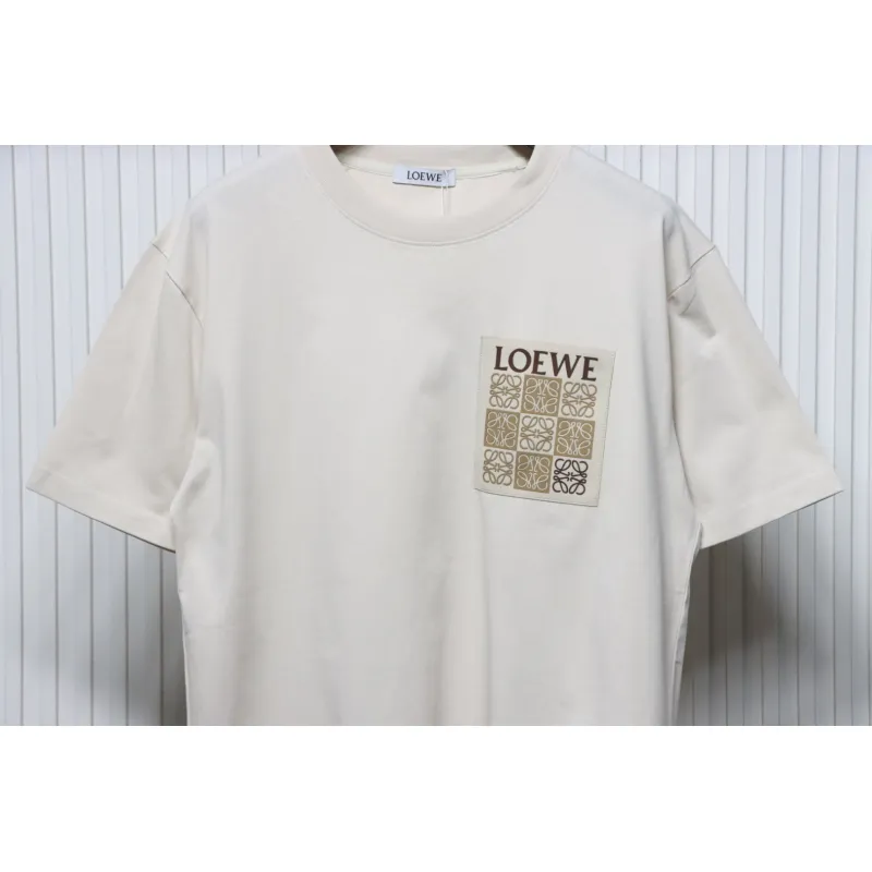 Loewe 25ss Pocket Embossed T-Shirt Brown