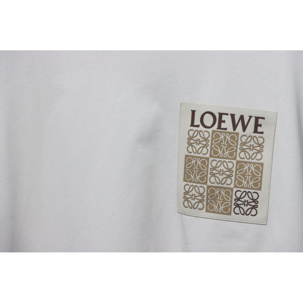 Loewe 25ss Pocket Embossed T-Shirt Brown