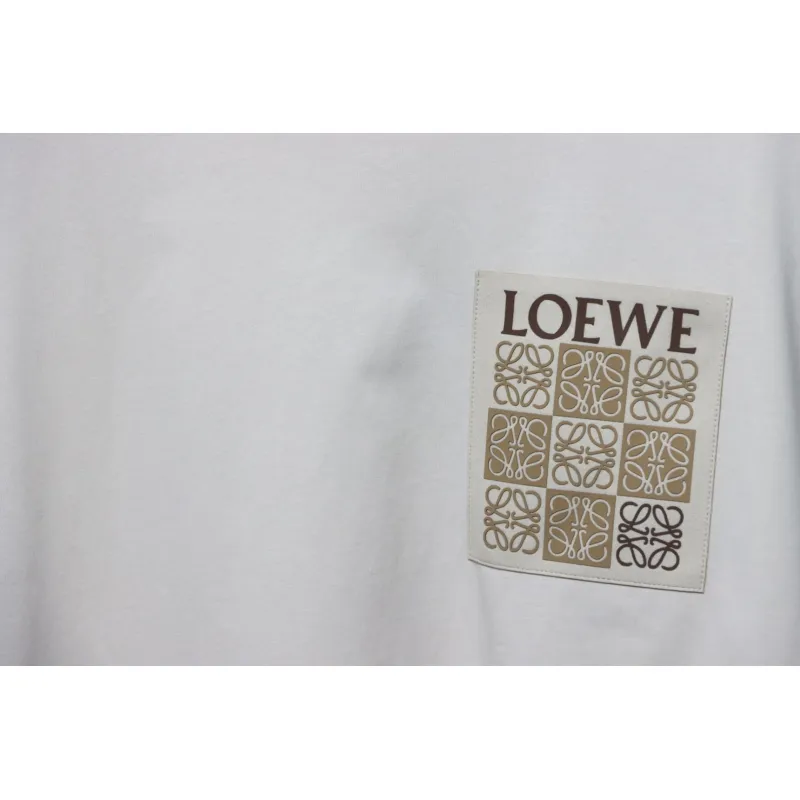 Loewe 25ss Pocket Embossed T-Shirt Brown