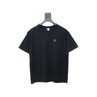 Loewe Small Logo Embroidery T-Shirt Black 01