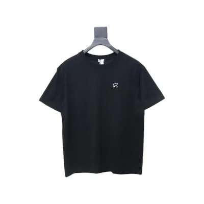 Loewe Small Logo Embroidery T-Shirt Black 01
