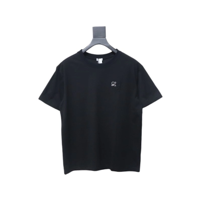 Loewe Small Logo Embroidery T-Shirt Black 01