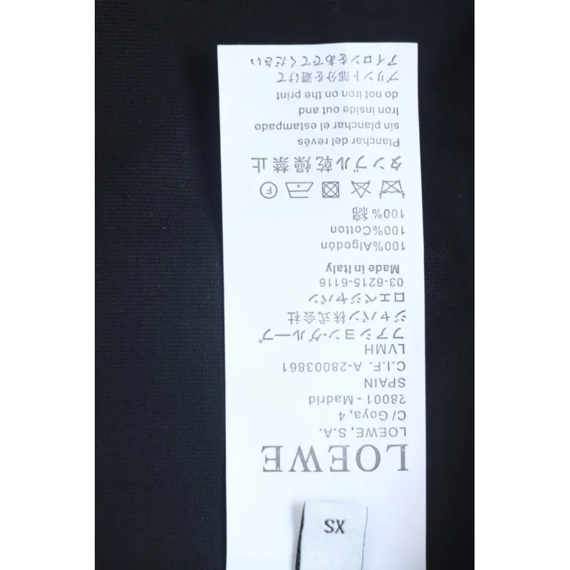 Loewe Small Logo Embroidery T-Shirt Black