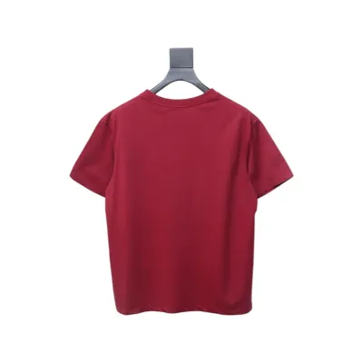 Loewe Small Logo Embroidery T-Shirt Red 02