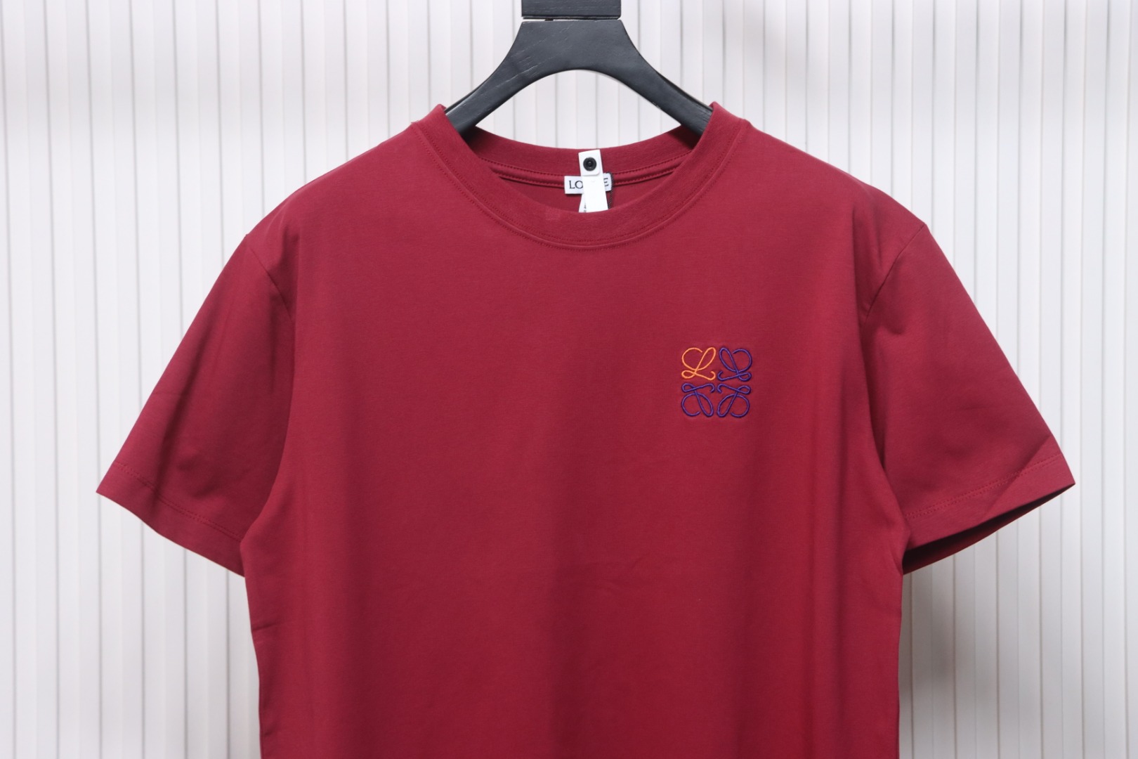 Loewe Small Logo Embroidery T-Shirt Red