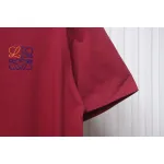 Loewe Small Logo Embroidery T-Shirt Red