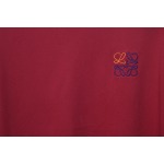Loewe Small Logo Embroidery T-Shirt Red