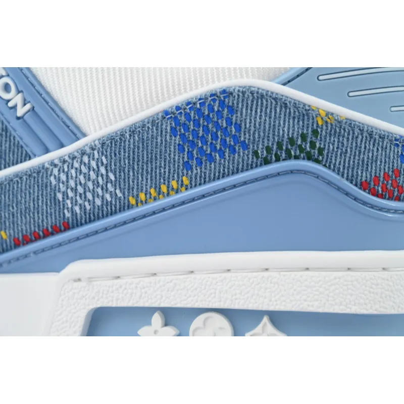 LV Trainer Sneaker Blue Grid 1AHCYF