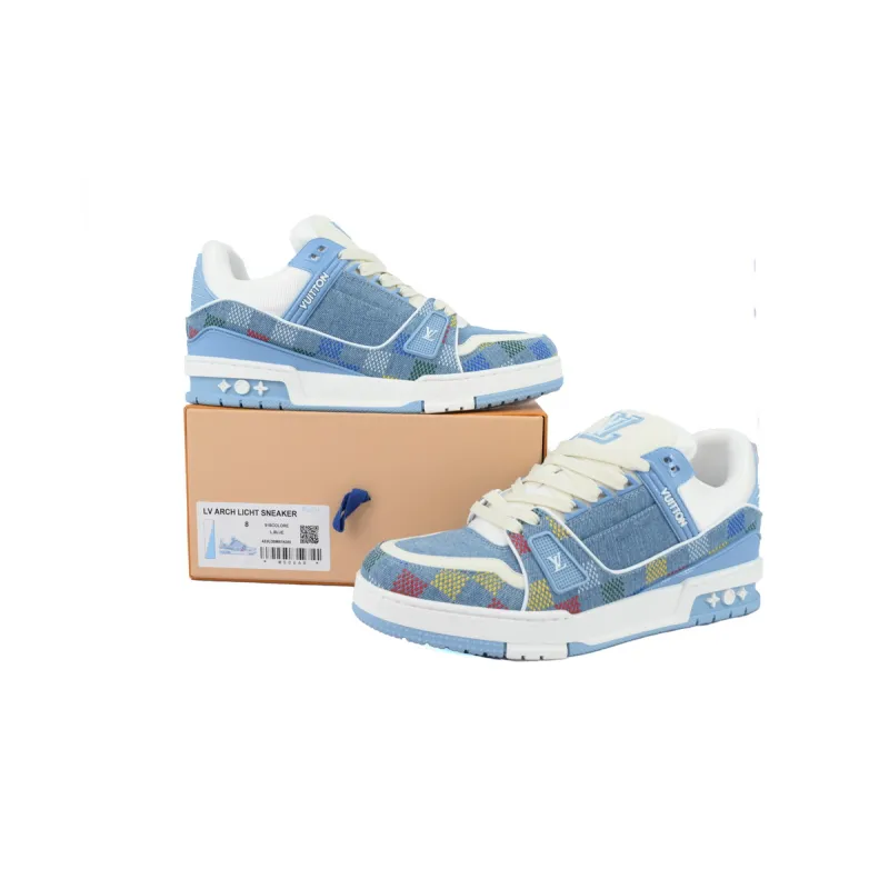 LV Trainer Sneaker Blue Grid 1AHCYF