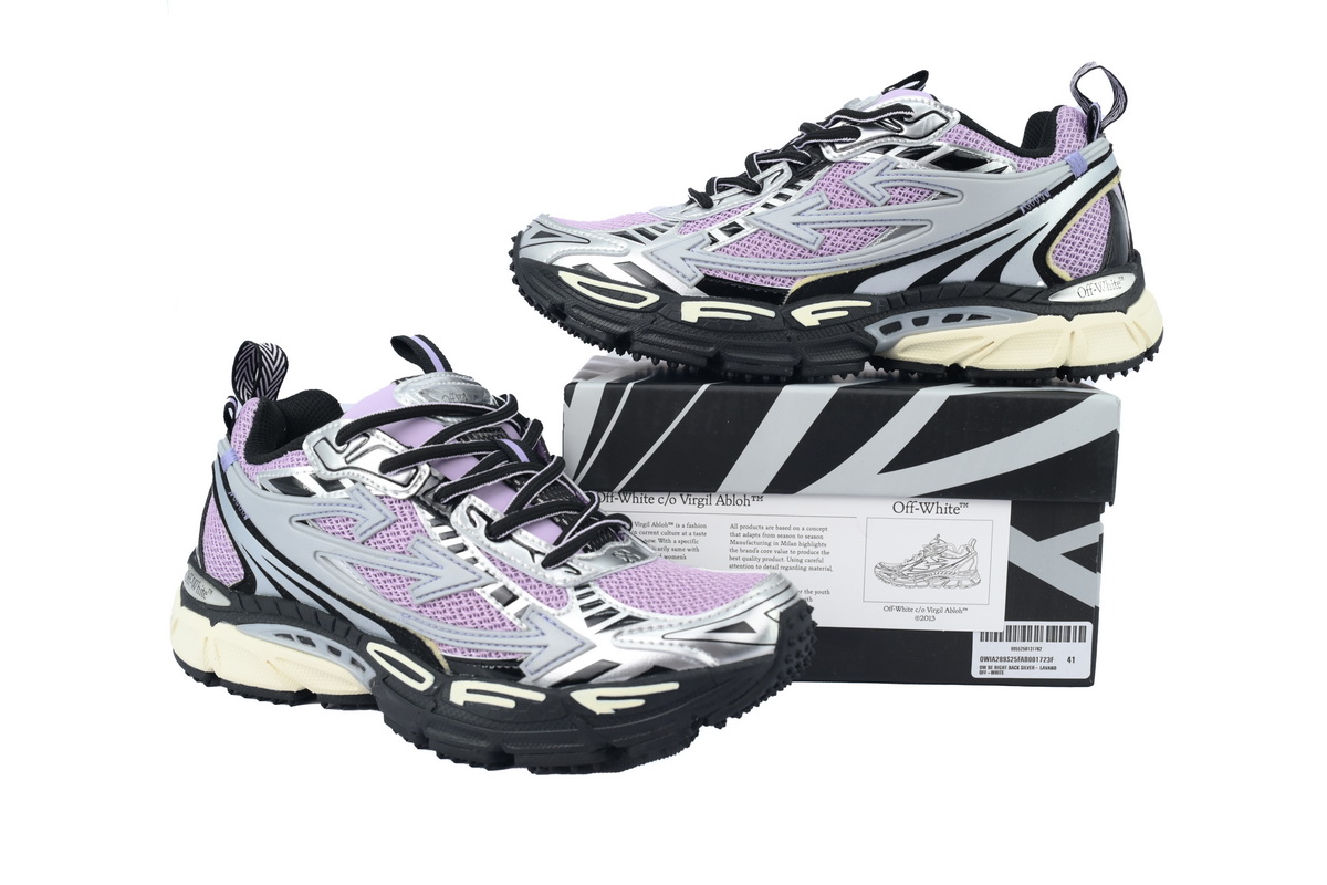 Off White Be Right Back Sneakers Pink Purple OWIA289S25 FAB00 1723F