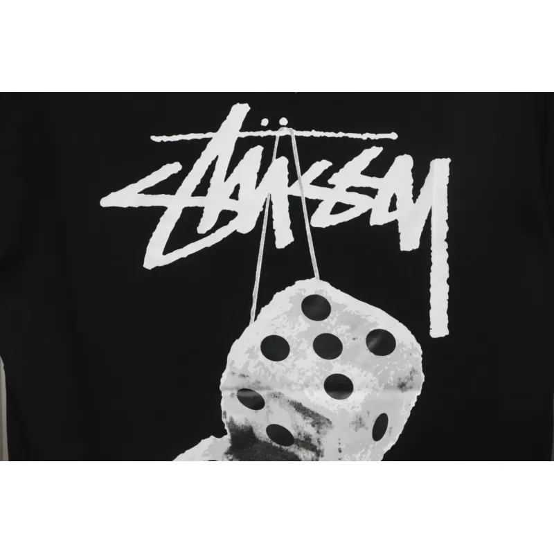 Stussy 25ss Plush Dice T-Shirt Black