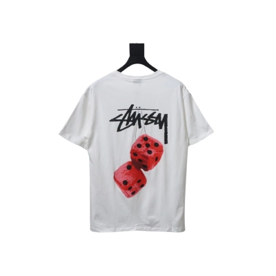 Stussy 25ss Plush Dice T-Shirt White 02