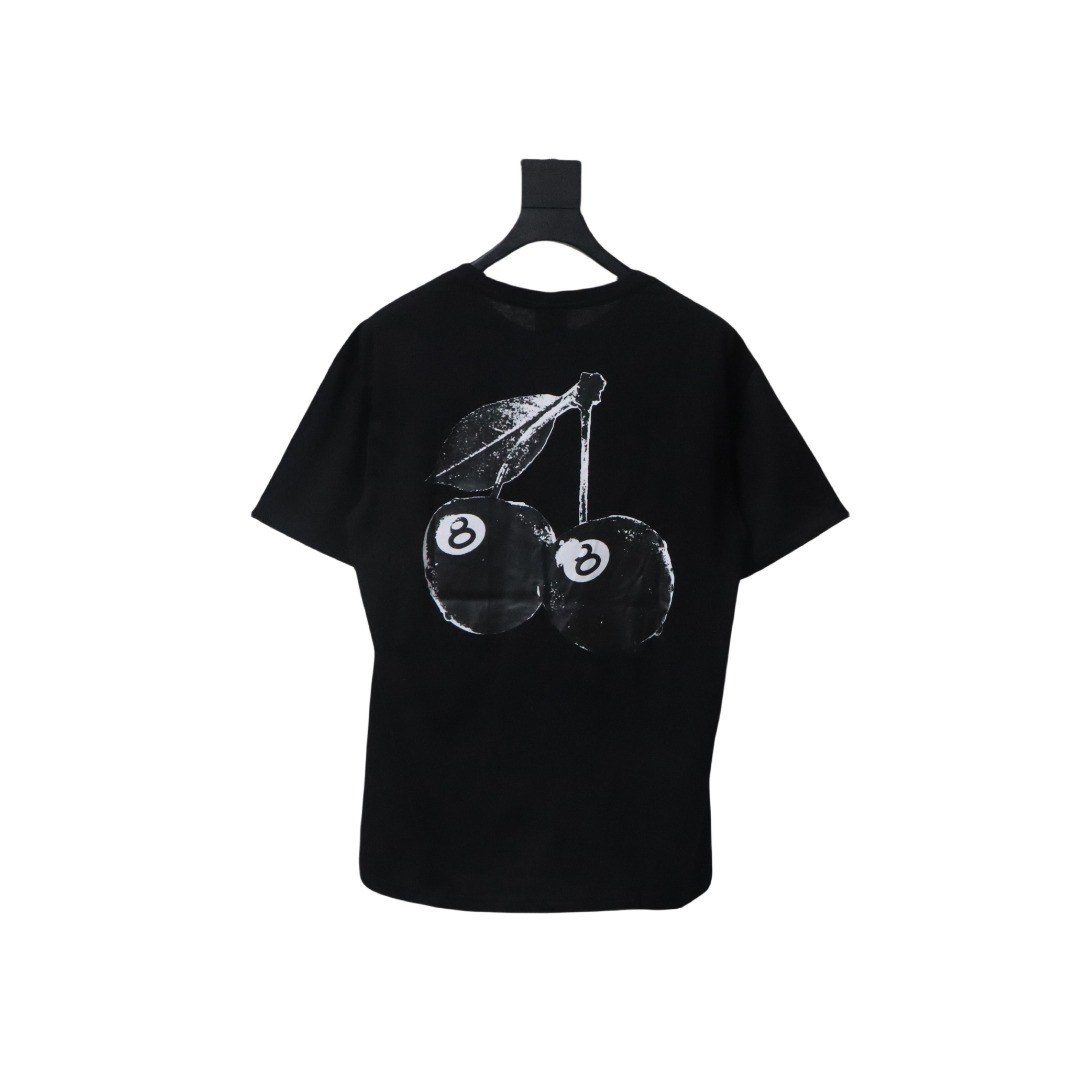 Stussy 25ss Cherry Black Eight T-Shirt Black