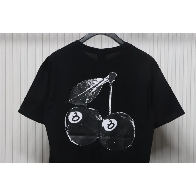 Stussy 25ss Cherry Black Eight T-Shirt Black