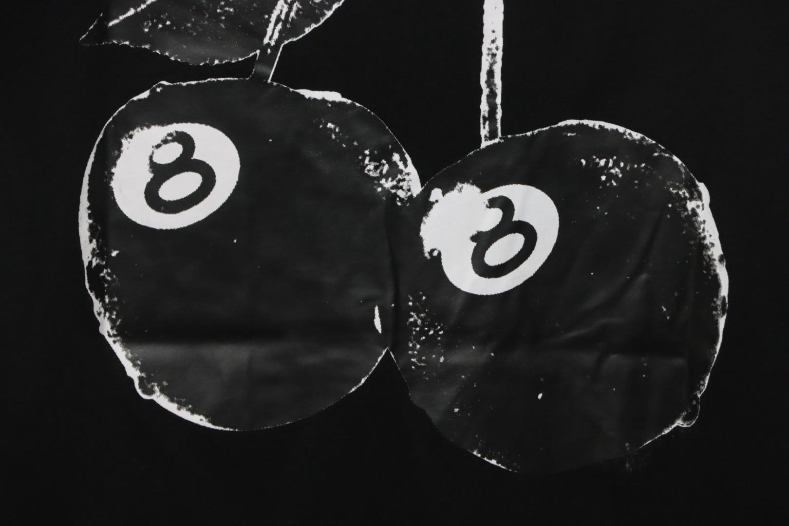 Stussy 25ss Cherry Black Eight T-Shirt Black