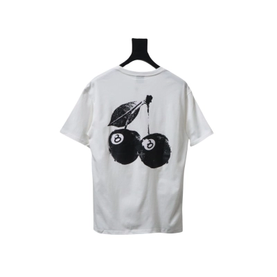 Stussy 25ss Cherry Black Eight T-Shirt White 02