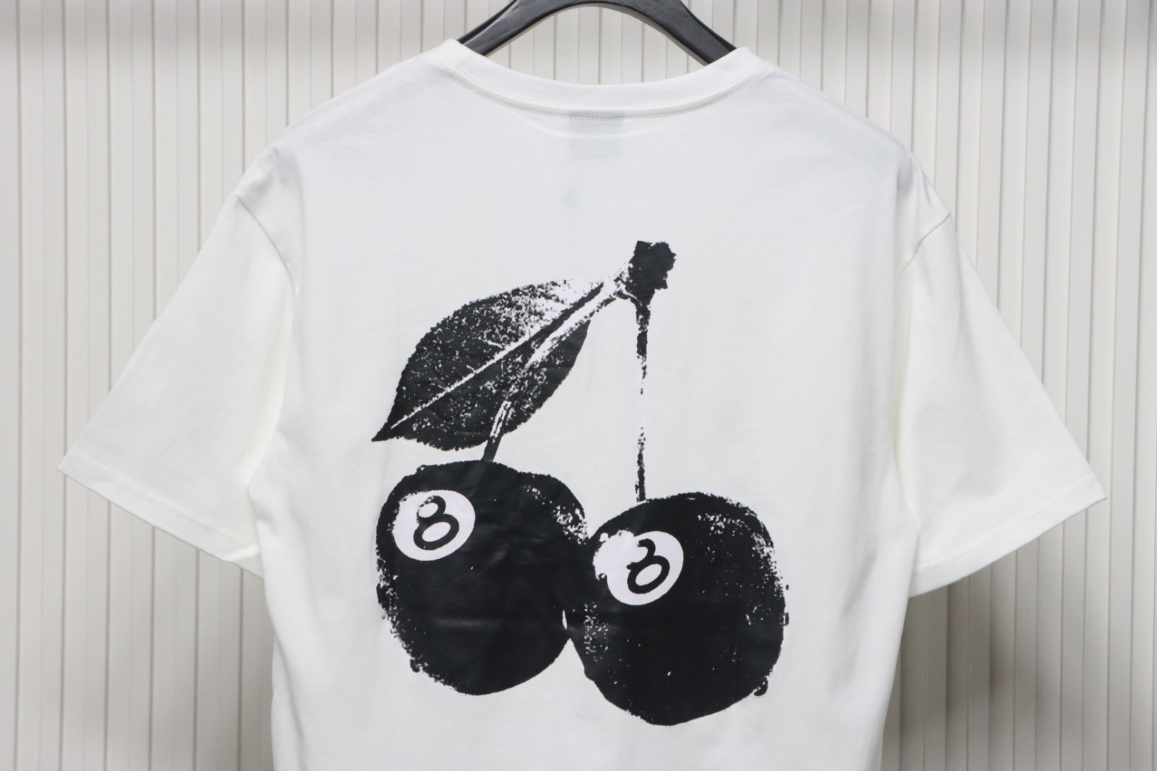 Stussy 25ss Cherry Black Eight T-Shirt White