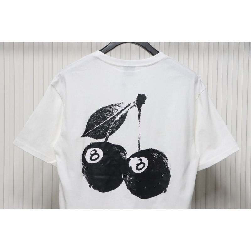 Stussy 25ss Cherry Black Eight T-Shirt White