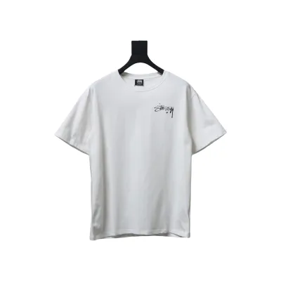 Stussy 25ss Mercury Effect Signature Logo T-Shirt White 01