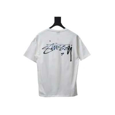 Stussy 25ss Mercury Effect Signature Logo T-Shirt White 02