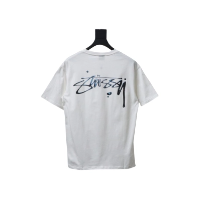 Stussy 25ss Mercury Effect Signature Logo T-Shirt White 02