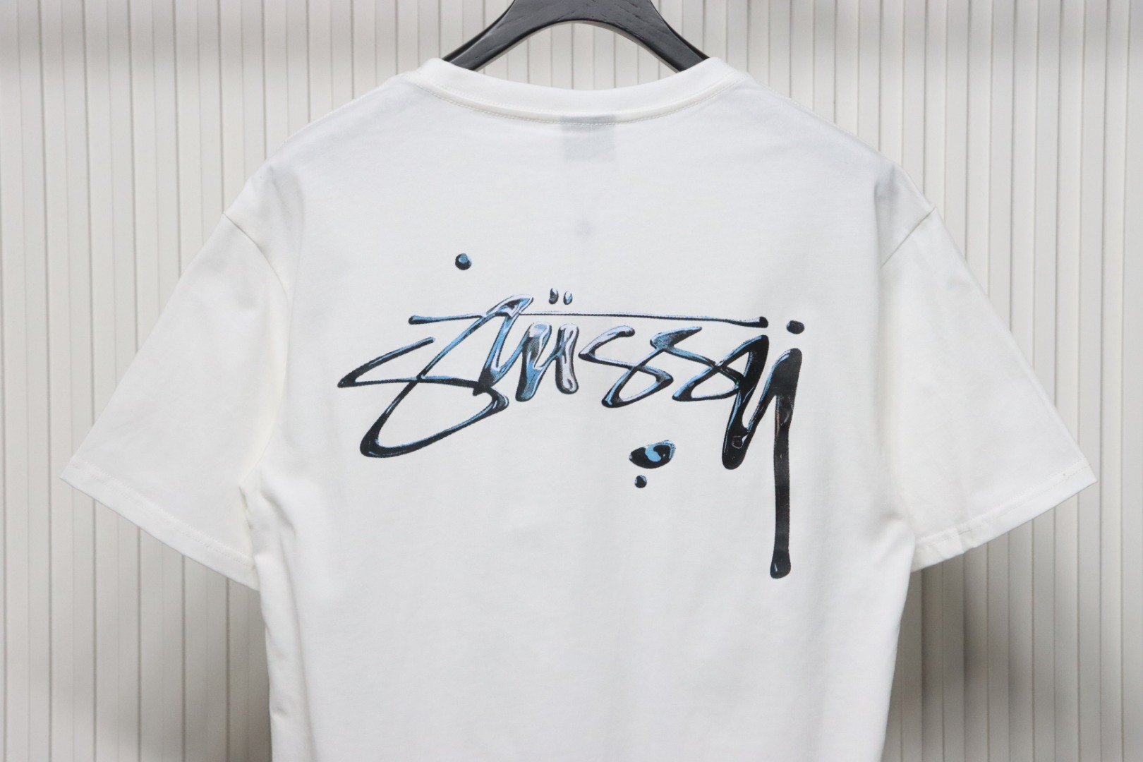Stussy 25ss Mercury Effect Signature Logo T-Shirt White