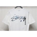 Stussy 25ss Mercury Effect Signature Logo T-Shirt White