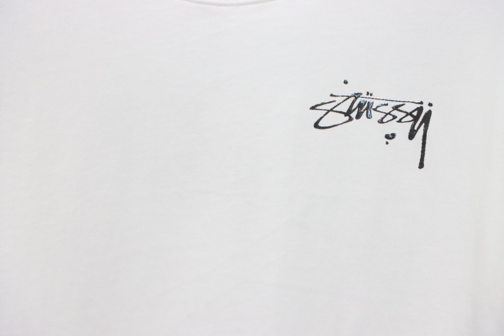 Stussy 25ss Mercury Effect Signature Logo T-Shirt White