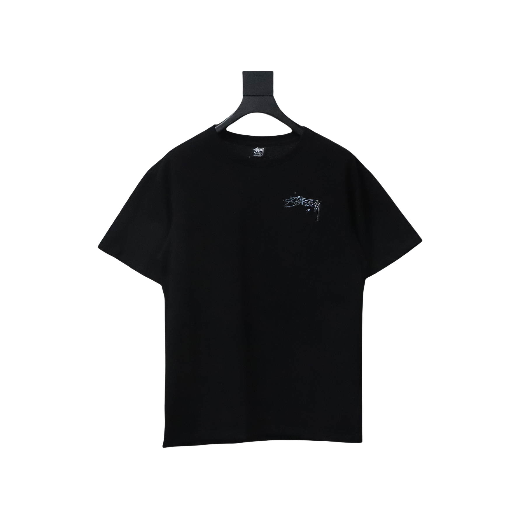 Stussy 25ss Mercury Effect Signature Logo T-Shirt Black