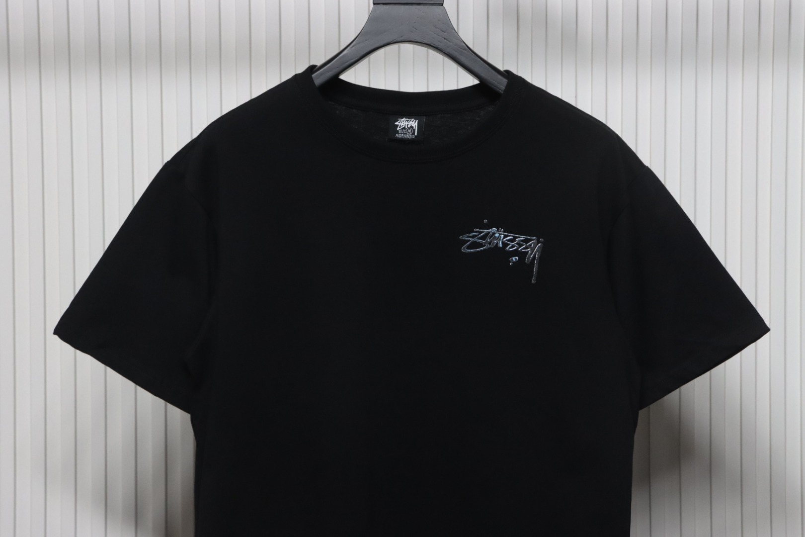 Stussy 25ss Mercury Effect Signature Logo T-Shirt Black