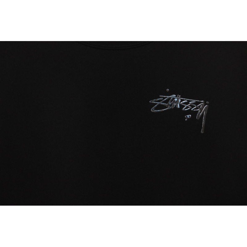 Stussy 25ss Mercury Effect Signature Logo T-Shirt Black