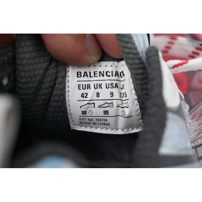 Balenciaga 3XL Sneaker Red Grey 734734 W3XTS 9461