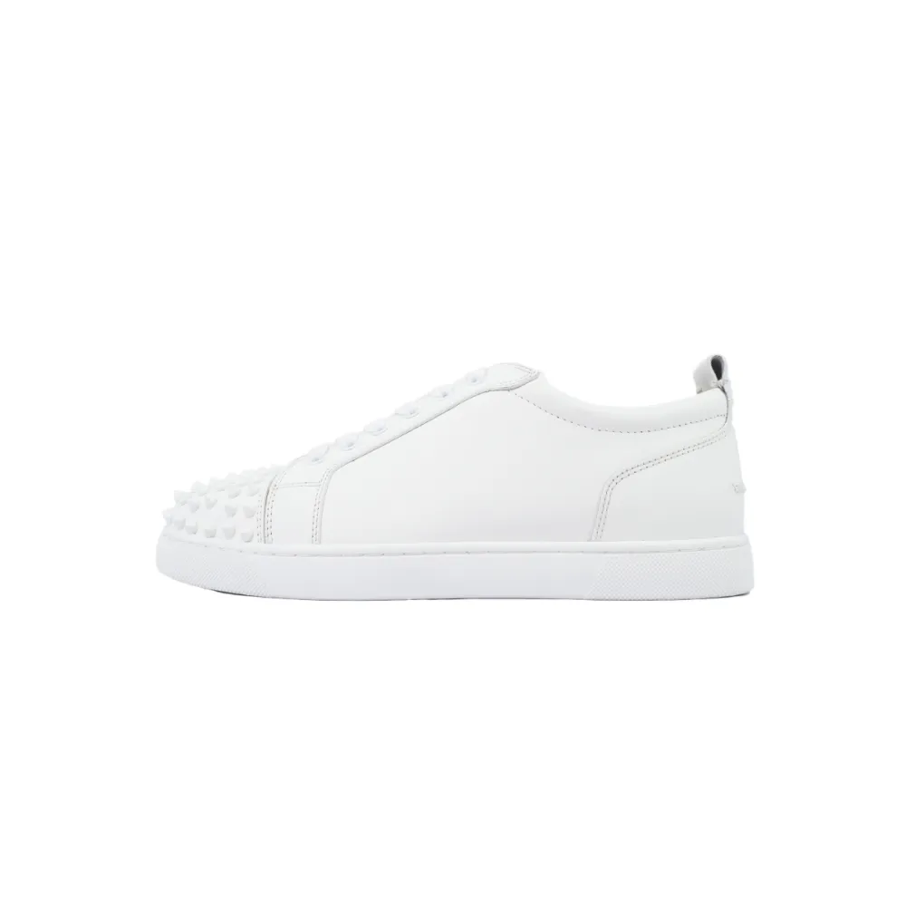 Christian Louboutin Louis Junior Spikes White