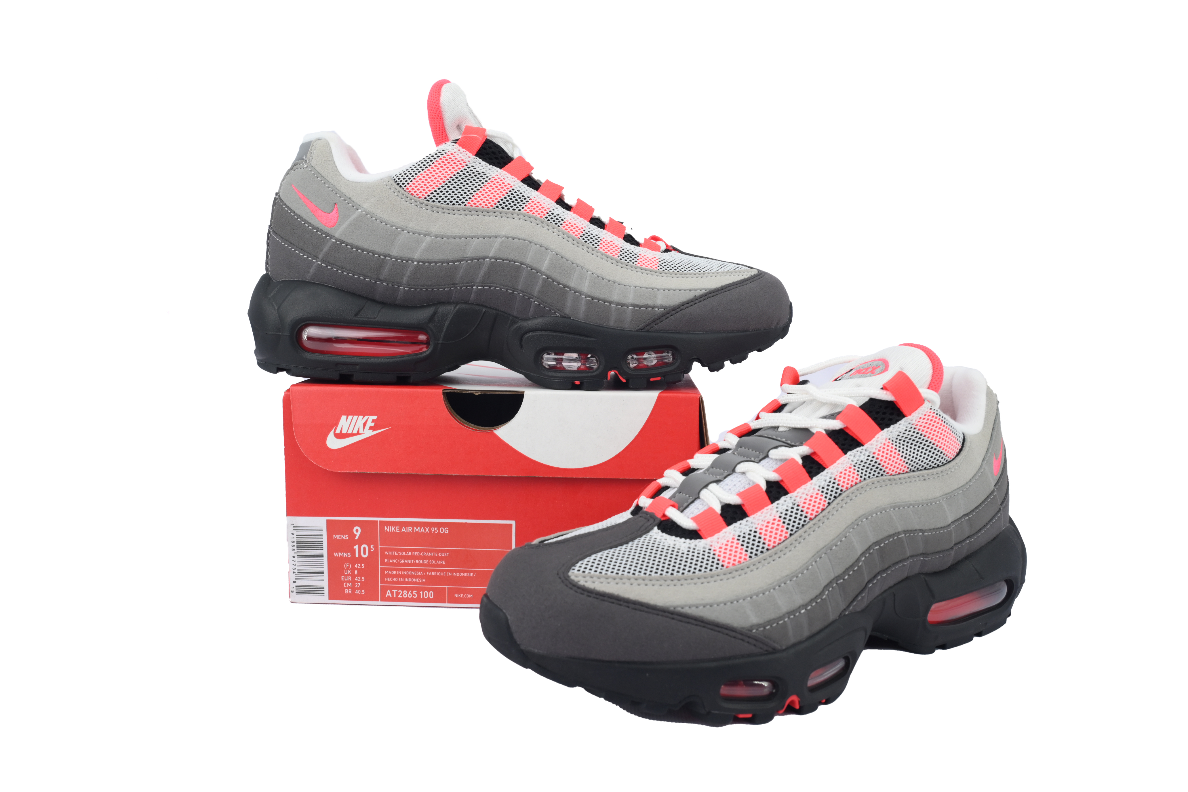 PK God Batch Nike Air Max 95 OG 'Solar Red' AT2865-100